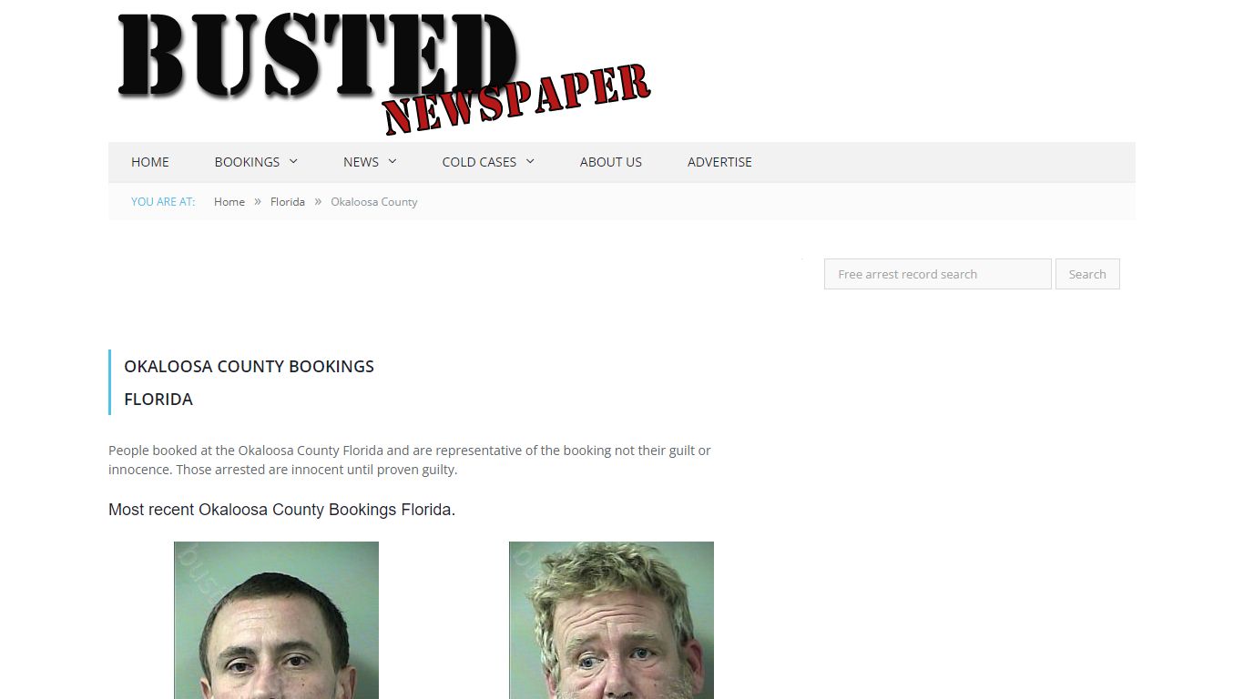 Okaloosa County, FL Mugshots - BUSTEDNEWSPAPER.COM